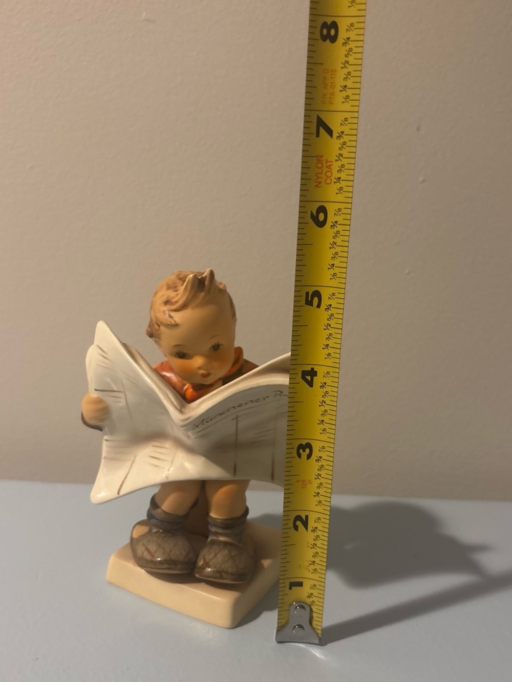 Vintage Goebel Hummel Figurine “Latest News” HUM 184 | TMK-3 | W. Germany - Picture 8 of 8